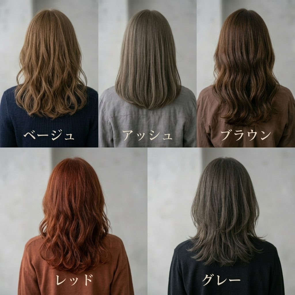 ブリーチなしカラー完全ガイド｜できる色・できない色を全カラー写真で徹底比較