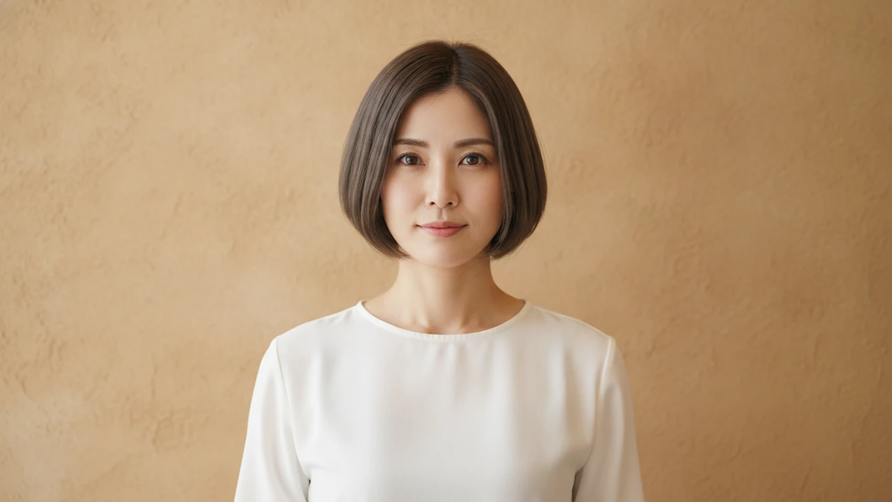 前髪あり・前髪なしの印象を比較するショートボブ